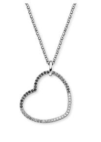 Engelsrufer Damen Kette mit Anhänger "Herz Ocean Shade, ERN-HEARTOCEAN-ZIM, ERN-HEARTSHADE-ZIM", Silber 925 (Sterlingsilber), L: 50cm B: