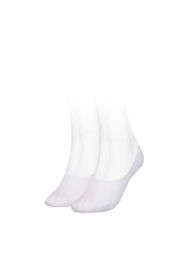 Tommy Hilfiger Damen Füßlinge "TH WOMEN FOOTIE 2P", Gr. 39, weiß, Baumwollmischung, Socken, mit Logostickerei