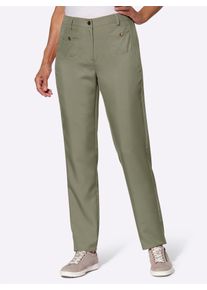 Classic Basics Damen Webhose, grün, Gr. 56, unifarben, 100% Polyester, Hosen