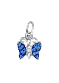 Vivance Ketten-Anhänger "925/- Sterling Silber Schmetterling", ONE-SIZE, Silber 925 (Sterlingsilber), 0,5 g, weiß, Silber 925 (Sterlingsilber),