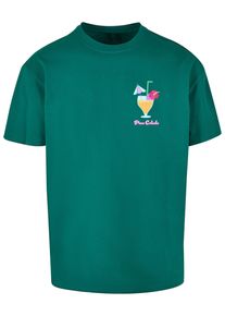 Merchcode Herren T-Shirt "Merchcode Herren Pina Colada Heavy Oversized Tee", grün, casual, Gr. M, bedruckt, 100% Baumwolle, Shirts
