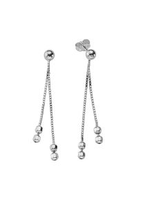 ZEEme Damen Paar Ohrhänger "Silber 925 rhodiniert 43mm lang", ONE-SIZE, Silber 925 (Sterlingsilber), weiß, Silber 925 (Sterlingsilber), Ohrringe