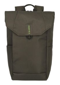 Travelite Laptoprucksack "PATHWAY Fold", grün, Polyester, casual, Rucksäcke, Aufsteckfunktion Freizeitrucksack Seitlicher Eingriff