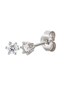 OROLINO Damen Paar Ohrstecker "Gold 750 mit 2x Brillant zus. 0,25 ct.", ONE-SIZE, 0,25 ct SI = kleine Einschlüsse, Gold, weiß, Gold, Ohrringe