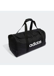 Sporttasche "LINEAR DUFFEL M", adidas Performance, schwarz-weiß, Obermaterial: 100% Polyester, Taschen