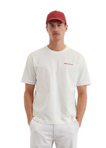 Marc O'Polo MARC O'POLO Herren T-Shirt "mit Rückenprint", weiß, Basic, Gr. XXXL, unifarben, Obermaterial: 100% Baumwolle, Shirts