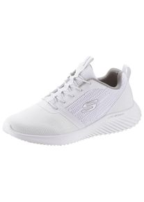 Skechers Herren Slip-On Sneaker "BOUNDER", Gr. 41, weiß, Textil, Synthetik, sportlich, Schuhe, Slipper, Sommerschuh, Freizeitschuh mit leichter