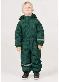 ZIGZAG Kinder Schneeoverall "Tower", grün, casual, Gr. 104, 100% Polyester, Overalls, mit wasser- und winddichter TPU-Membran