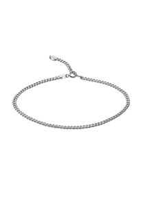 ZEEme Damen Fußkette "925 Silber 23-26cm lang", 23-26cm, Silber 925 (Sterlingsilber), weiß, Silber 925 (Sterlingsilber), Fußkettchen