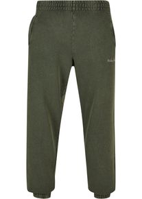 Urban Classics Herren Jogginghose "Urban Classics Herren Small Embroidery Sweatpants", grün, Gr. S, unifarben, 100% Baumwolle, Hosen