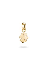 Thomas Sabo Damen Charm-Einhänger "Charm Glücksklee - Connect, CC1202-001-21, CC1202-413-39", gold, Silber 925, recycelt, Charms