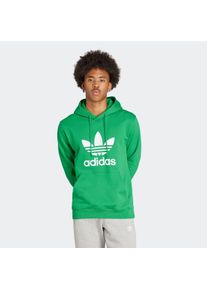 Herren Kapuzensweatshirt "TREFOIL HOODY", grün, sportlich, Gr. L, adidas originals, Obermaterial: 100% Baumwolle, Sweatshirts, Hoodie,
