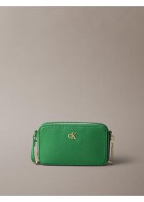 Damen Mini Bag "MINIMAL MONO CAMERA BAG", Calvin Klein Jeans, grün, Polyester, Lederimitat, unifarben, Taschen, Abendtasche, kleine Schultertasche,
