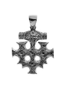 OSTSEE-SCHMUCK Damen Ketten-Anhänger "OSTSEE-SCHMUCK Anhänger Hiddensee 30 x 30 mm", 42 x 30mm, Silber 925 (Sterlingsilber), 6.5 g, weiß, Silber 925
