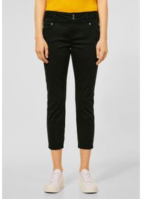 Street One Damen Röhrenhose, grün, casual, Gr. 32, unifarben, Jeans, 97% Baumwolle, 3% Elasthan, Hosen, in Unifarbe