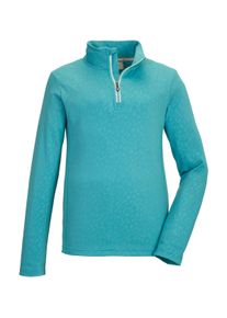 Killtec Kinder Langarmshirt "KSW 327 GRLS LS SHRT", grün, sportlich, Gr. 140, Oberstoff: 80% Polyester, 20% Elasthan, Shirts