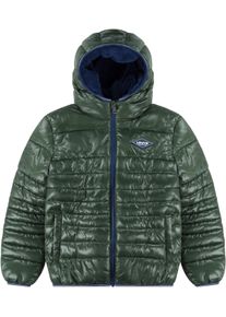 LEVI'S KIDS Jungen Steppjacke "SHERPA LINED MDWT PUFFER JACKET", grün, casual, Gr. 14, unifarben, Obermaterial: 100% Polyester, Jacken, for Boys mit