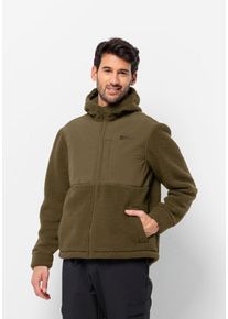 Jack Wolfskin Herren Fleecejacke "FELSLICHT HOODED JKT M", grün, Gr. XXXL, 1. OBERSTOFF 100% POLYESTER 2. OBERSTOFF 100% POLYAMID FUTTER 100%