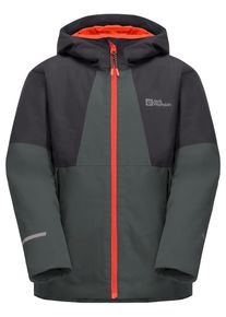 Jack Wolfskin Kinder Outdoorjacke "ACTAMIC 2L INS JACKET K", grün, Gr. 176, 1. OBERSTOFF 100% POLYESTER, 2. OBERSTOFF 75% POLYAMID, 25% ELASTHAN