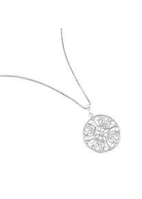 ZEEme Damen Kette mit Anhänger "Silber 925 rhodiniert mit Zirkonia weiß", 42 + 3cm, Silber 925 (Sterlingsilber), L: 45cm B: 23.0mm, weiß, Silber 925