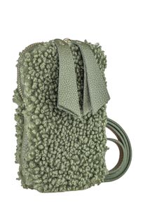 Damen Umhängetasche "Flausch", Collezione Alessandro, grün, Leder, Taschen, Made in Italy, Echt Leder