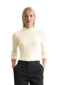 Marc O'Polo MARC O'POLO Damen Strickpullover "aus reiner Merinowolle", weiß, casual, Gr. XXL, unifarben, Obermaterial: 100% Schurwolle, Pullover