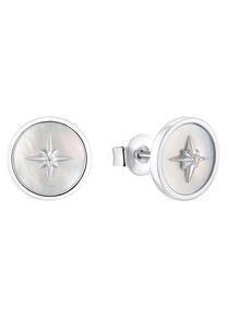 s.Oliver Damen Paar Ohrstecker "Polarstern, 2036857", Silber 925 (Sterlingsilber), weiß, Silber 925 (Sterlingsilber), Ohrringe, mit Zirkonia (synth.)