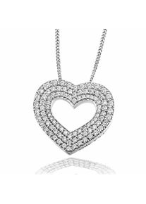Goldmaid Damen Herzkette, Silber 925 (Sterlingsilber), weiß, Silber 925 (Sterlingsilber), Halsketten