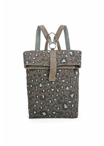 Cityrucksack "Izzy03", Fritzi aus Preussen, grün, Baumwolle, Kunstfaser, casual, Rucksäcke, mit stufenlosvertellbaren Trägern
