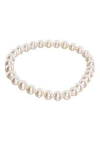 OSTSEE-SCHMUCK Damen Armband "OSTSEE-SCHMUCK Armband Ingrid 6 Armband Ingrid 6", 19cm, Perlen, weiß, Perlen, Armbänder