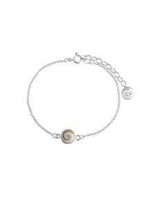 Vivance Damen Armband "925/- Silber weiß mit Muschel weiß", 15 + 4cm, Silber 925 (Sterlingsilber), weiß, Silber 925 (Sterlingsilber), Armbänder
