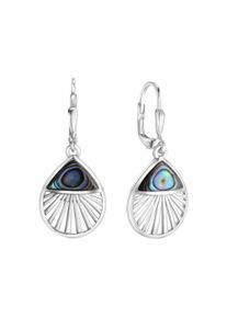 Vivance Damen Paar Ohrhänger "925-Sterling Silber rhodiniert Abalone", ONE-SIZE, Silber 925 (Sterlingsilber), weiß, Silber 925 (Sterlingsilber),