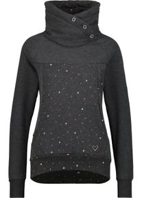 alife and kickin ALIFE & KICKIN Damen Sweatshirt "Damen VioletAK B", grau, Gr. L, 50% Baumwolle 50% Polyester, Sweatshirts