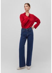 Mavi Damen Strickpullover "HIGH NECK SWEATER", rot, casual, Gr. L, unifarben, Feinstrick, 52% Viscose, 28% Polyester, 20% Polyamid, Pullover,
