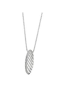 Goldmaid Damen Kette mit Anhänger "925 Sterling Silber Glänzend Zirkonia weiß", 45cm, Silber 925 (Sterlingsilber), L: 45cm B: 10.0mm, weiß, Silber