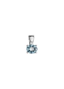 Vivance Damen Ketten-Anhänger "925/- Sterling Silber rhodiniert Blautopas", ONE-SIZE, Silber 925 (Sterlingsilber), 0,4 g, weiß, Silber 925