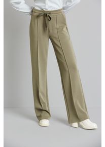 Bugatti Damen Stoffhose, grün, casual, Gr. S, unifarben, 51% Modal, 43% Polyester, 6% Elasthan, Hosen, aus weicher Modalware