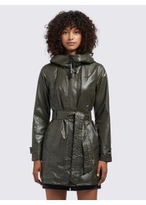 Khujo Damen Regenmantel "ALECIA2", grün, casual, Gr. M, unifarben, 63% Nylon, 37% Polyurethan, Mäntel