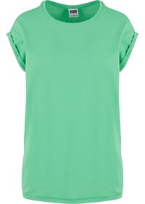 Urban Classics Herren Kurzarmshirt "Urban Classics Damen Ladies Extended Shoulder Tee", grün, casual, Gr. XS, unifarben, 100% Baumwolle, Shirts