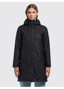 Khujo Damen Regenmantel "WIED2", schwarz, casual, Gr. S, unifarben, 100% Polyester, Mäntel
