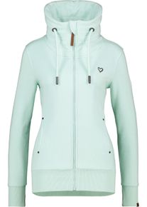 alife and kickin ALIFE & KICKIN Damen Sweatjacke "Damen VivianAK A", grün, Gr. S, 50% Baumwolle 50% Polyester, Sweatjacken