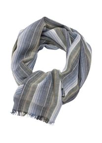 Casamoda Damen Schal "Casamoda Schal gestreift", grün, 100% Baumwolle, Modetücher