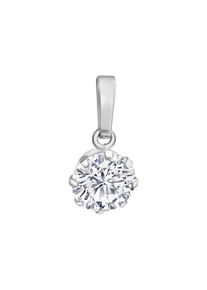 Vivance Damen Ketten-Anhänger "Silber 925 rhodiniert Zirkonia", ONE-SIZE, Silber 925 (Sterlingsilber), 0,3 g, weiß, Silber 925 (Sterlingsilber),