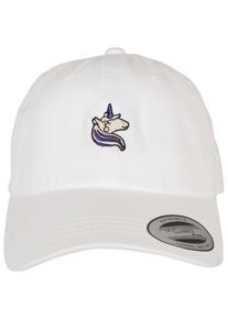 MisterTee Damen Flex Cap "MisterTee Damen Ladies Unicorn Dad Cap", weiß, casual, unifarben, 100% Baumwolle, Caps