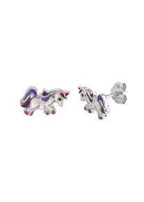 Vivance Paar Ohrstecker "925/- Sterling Silber rhodiniert Einhorn", ONE-SIZE, Silber 925 (Sterlingsilber), weiß, Silber 925 (Sterlingsilber), Ohrringe