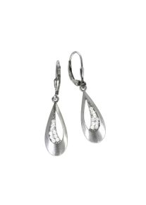 Vivance Damen Paar Ohrhänger "925 Silber Zirkonia", ONE-SIZE, Silber 925 (Sterlingsilber), weiß, Silber 925 (Sterlingsilber), Ohrringe