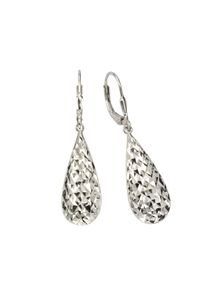 Vivance Damen Paar Ohrhänger "925 Silber rhodiniert", ONE-SIZE, Silber 925 (Sterlingsilber), weiß, Silber 925 (Sterlingsilber), Ohrringe