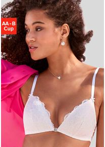 Vivance Damen Bralette-BH "Mirja", Gr. 70, weiß, Spitze, Obermaterial: 60% Polyamid, 35% Polyester, 5% Elasthan, feminin, BHs, ohne Bügel, mit