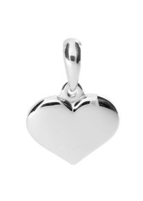 OSTSEE-SCHMUCK Damen Ketten-Anhänger "OSTSEE-SCHMUCK Anhänger Herz 15 mm Anhänger Herz 15 mm", 22 x 15mm, Silber 925 (Sterlingsilber), 1.5 g, weiß,