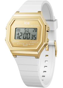 Ice Watch ICE-WATCH Damen Chronograph "ICE digit retro - Small", weiß, Armbanduhren, Armbanduhr, Quarzuhr, Damenuhr, Silikonarmband, Datum